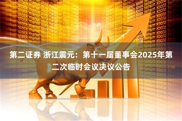 第二证券 浙江震元：第十一届董事会2025年第二次临时会议决议公告